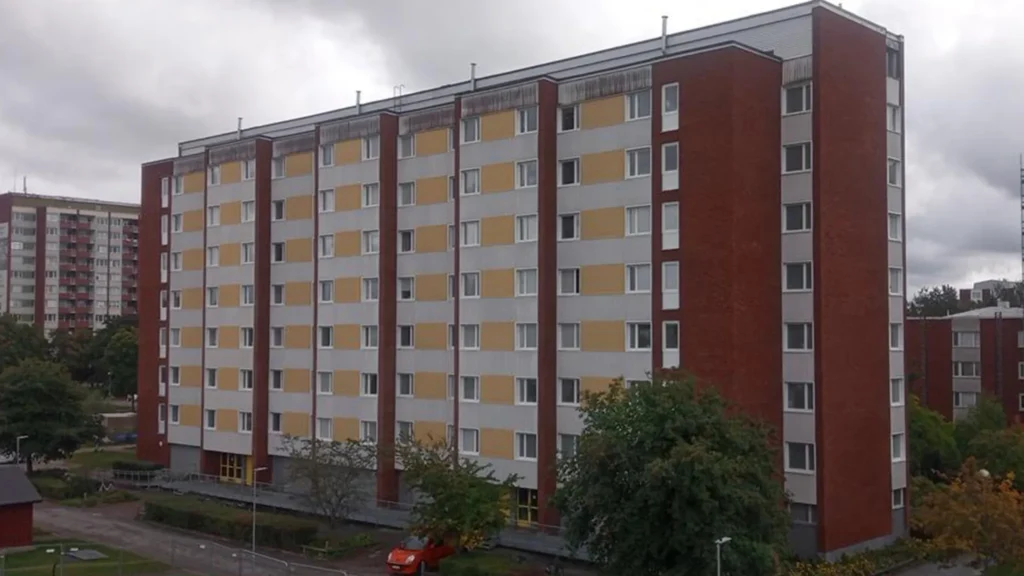 Fasadtvätt Bostadsområde Årby i Eskilstuna