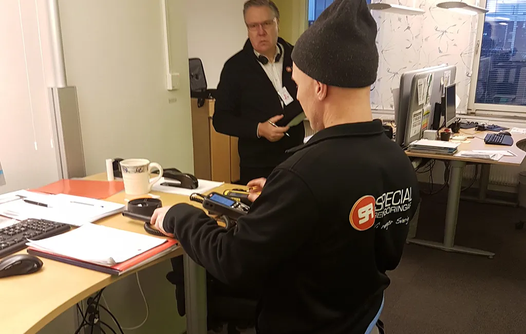 luftkvaliteten dokumenteras av våra tekniker